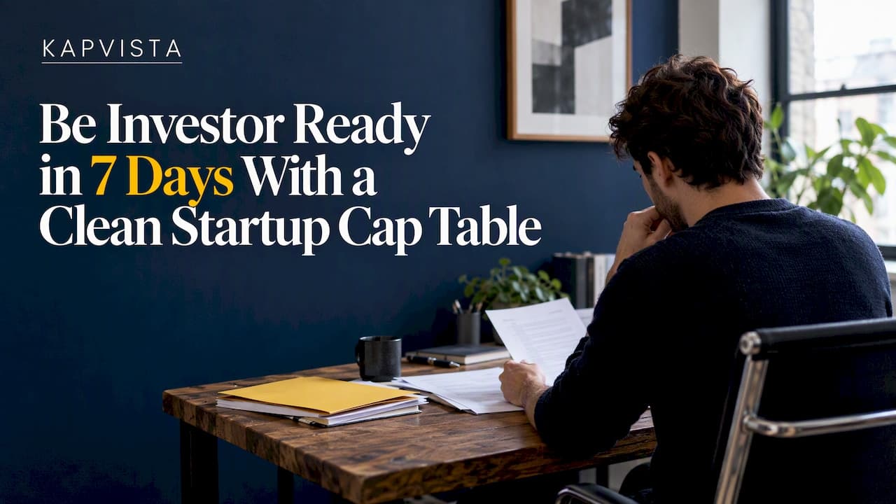 Be Investor Ready in 7 Days With a Clean Startup Cap Table