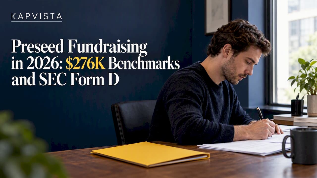 Preseed Fundraising in 2026: $276K Benchmarks and SEC Form D