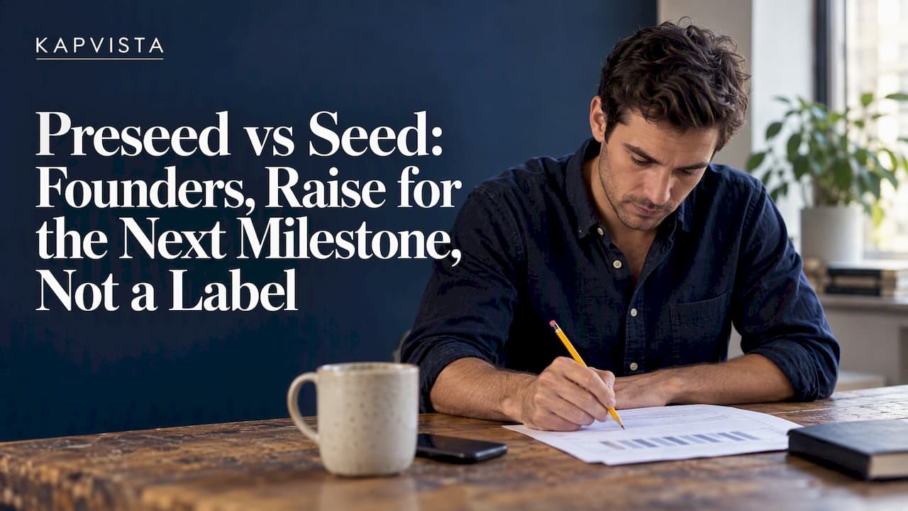 Preseed vs Seed: Founders, Raise for the Next Milestone, Not a Label